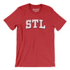 Stl Varsity Men/Unisex T-Shirt-Heather Red-Allegiant Goods Co. Vintage Sports Apparel