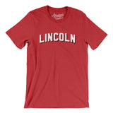 Lincoln Varsity Men/Unisex T-Shirt-Heather Red-Allegiant Goods Co. Vintage Sports Apparel