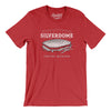 Pontiac Silverdome Men/Unisex T-Shirt-Heather Red-Allegiant Goods Co. Vintage Sports Apparel