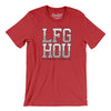 Lfg Hou Men/Unisex T-Shirt-Heather Red-Allegiant Goods Co. Vintage Sports Apparel