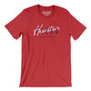 Houston Overprint Men/Unisex T-Shirt-Heather Red-Allegiant Goods Co. Vintage Sports Apparel