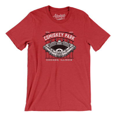 Comiskey Park Men/Unisex T-Shirt-Heather Red-Allegiant Goods Co. Vintage Sports Apparel
