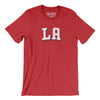 L.a. Varsity Men/Unisex T-Shirt-Heather Red-Allegiant Goods Co. Vintage Sports Apparel