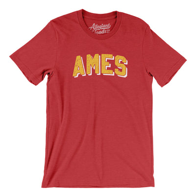 Ames Varsity Men/Unisex T-Shirt-Heather Red-Allegiant Goods Co. Vintage Sports Apparel