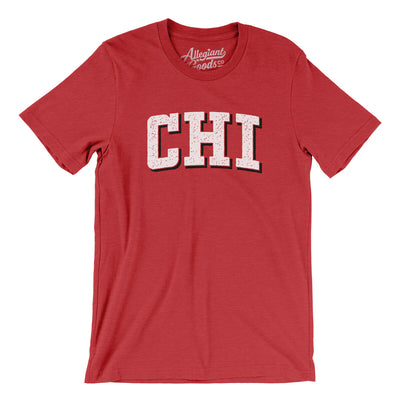 Chi Varsity Men/Unisex T-Shirt-Heather Red-Allegiant Goods Co. Vintage Sports Apparel