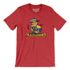 Miami Matadors Men/Unisex T-Shirt-Heather Red-Allegiant Goods Co. Vintage Sports Apparel
