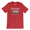 Riverfront Stadium Cincinnati Men/Unisex T-Shirt-Heather Red-Allegiant Goods Co. Vintage Sports Apparel