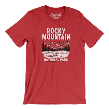 Rocky Mountains National Park Men/Unisex T-Shirt-Heather Red-Allegiant Goods Co. Vintage Sports Apparel