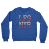 Lfg Nyr Midweight French Terry Crewneck Sweatshirt-Heather Royal-Allegiant Goods Co. Vintage Sports Apparel