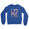 Lfg Phl Midweight French Terry Crewneck Sweatshirt-Heather Royal-Allegiant Goods Co. Vintage Sports Apparel
