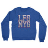 Lfg Nyg Midweight French Terry Crewneck Sweatshirt-Heather Royal-Allegiant Goods Co. Vintage Sports Apparel