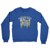 I’m Just Here For The Sausage Race Midweight French Terry Crewneck Sweatshirt-Heather Royal-Allegiant Goods Co. Vintage Sports Apparel