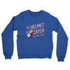 The Helmet Catch Midweight French Terry Crewneck Sweatshirt-Heather Royal-Allegiant Goods Co. Vintage Sports Apparel