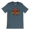 San Angelo Outlaws Men/Unisex T-Shirt-Heather Slate-Allegiant Goods Co. Vintage Sports Apparel