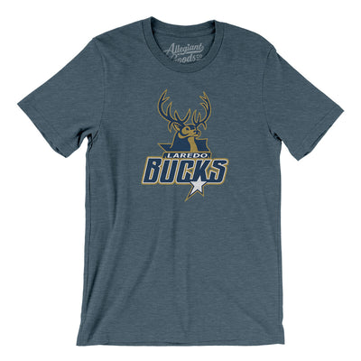Laredo Bucks Men/Unisex T-Shirt-Heather Slate-Allegiant Goods Co. Vintage Sports Apparel