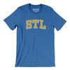 Stl Varsity Men/Unisex T-Shirt-Heather True Royal-Allegiant Goods Co. Vintage Sports Apparel
