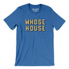 Whose House Men/Unisex T-Shirt-Heather True Royal-Allegiant Goods Co. Vintage Sports Apparel