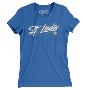St. Louis Retro Women's T-Shirt-Allegiant Goods Co. Vintage Sports Apparel