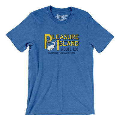 Pleasure Island Amusement Park Men/Unisex T-Shirt-Heather True Royal-Allegiant Goods Co. Vintage Sports Apparel