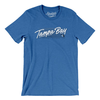 Tampa Bay Retro Men/Unisex T-Shirt-Heather True Royal-Allegiant Goods Co. Vintage Sports Apparel