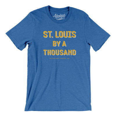 St Louis By A Thousand Men/Unisex T-Shirt-Heather True Royal-Allegiant Goods Co. Vintage Sports Apparel