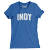 Indy Varsity Women's T-Shirt-Heather True Royal-Allegiant Goods Co. Vintage Sports Apparel