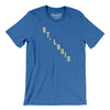 St. Louis Hockey Jersey Men/Unisex T-Shirt-Heather True Royal-Allegiant Goods Co. Vintage Sports Apparel