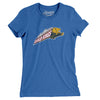 Colorado Gold Kings Women's T-Shirt-Heather True Royal-Allegiant Goods Co. Vintage Sports Apparel