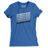 Tampa Bay Vintage Repeat Women's T-Shirt-Heather True Royal-Allegiant Goods Co. Vintage Sports Apparel