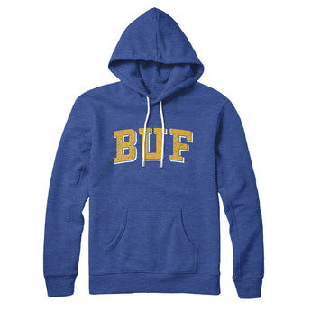 BUF Varsity Hoodie-Heather True Royal-Allegiant Goods Co. Vintage Sports Apparel