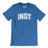 Indy Varsity Men/Unisex T-Shirt-Heather True Royal-Allegiant Goods Co. Vintage Sports Apparel