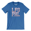 Lfg Phl Men/Unisex T-Shirt-Heather True Royal-Allegiant Goods Co. Vintage Sports Apparel