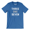 Indianapolis 317 Area Code Men/Unisex T-Shirt-Heather True Royal-Allegiant Goods Co. Vintage Sports Apparel