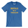 Buffalo Hockey By A Thousand Men/Unisex T-Shirt-Heather True Royal-Allegiant Goods Co. Vintage Sports Apparel