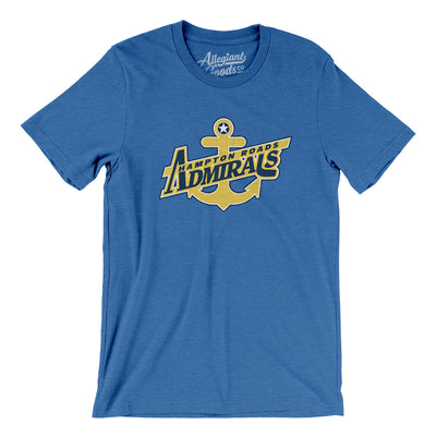 Hampton Road Admirals Men/Unisex T-Shirt-Heather True Royal-Allegiant Goods Co. Vintage Sports Apparel