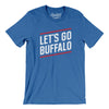 Let's Go Buffalo Men/Unisex T-Shirt-Heather True Royal-Allegiant Goods Co. Vintage Sports Apparel