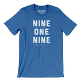 Raliegh 919 Men/Unisex T-Shirt-Heather True Royal-Allegiant Goods Co. Vintage Sports Apparel