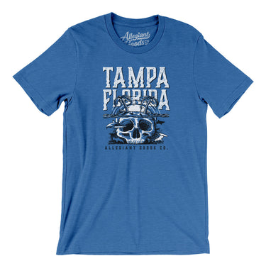 Tampa Florida Pirate Skull Gasparilla Men/Unisex T-Shirt-Allegiant Goods Co. Vintage Sports Apparel