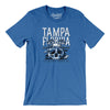 Tampa Florida Pirate Skull Gasparilla Men/Unisex T-Shirt-Heather True Royal-Allegiant Goods Co. Vintage Sports Apparel