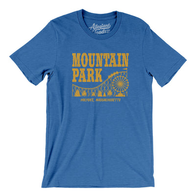 Mountain Park Amusement Park Men/Unisex T-Shirt-Heather True Royal-Allegiant Goods Co. Vintage Sports Apparel