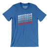 Buffalo Vintage Repeat Men/Unisex T-Shirt-Heather True Royal-Allegiant Goods Co. Vintage Sports Apparel