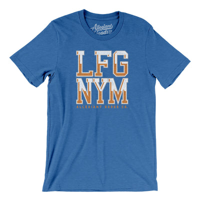 Lfg Nym Men/Unisex T-Shirt-Heather True Royal-Allegiant Goods Co. Vintage Sports Apparel