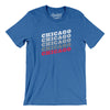 Chicago Vintage Repeat Men/Unisex T-Shirt-Heather True Royal-Allegiant Goods Co. Vintage Sports Apparel