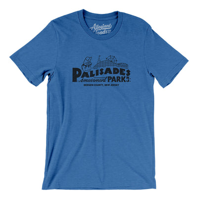 Palisades Amusement Park Men/Unisex T-Shirt-Heather True Royal-Allegiant Goods Co. Vintage Sports Apparel