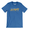 Los Angeles Retro Men/Unisex T-Shirt-Heather True Royal-Allegiant Goods Co. Vintage Sports Apparel