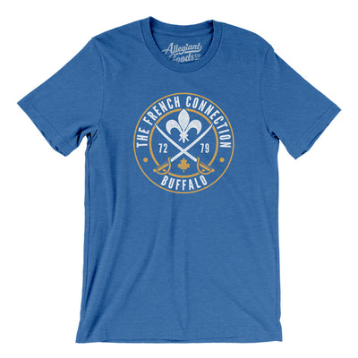 The French Connection Men/Unisex T-Shirt-Heather True Royal-Allegiant Goods Co. Vintage Sports Apparel