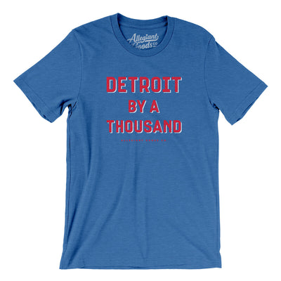 Detroit By A Thousand Men/Unisex T-Shirt-Heather True Royal-Allegiant Goods Co. Vintage Sports Apparel