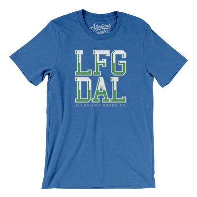 Lfg Dal Men/Unisex T-Shirt-Heather True Royal-Allegiant Goods Co. Vintage Sports Apparel