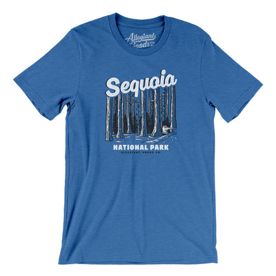 Sequoia National Park Men/Unisex T-Shirt-Heather True Royal-Allegiant Goods Co. Vintage Sports Apparel