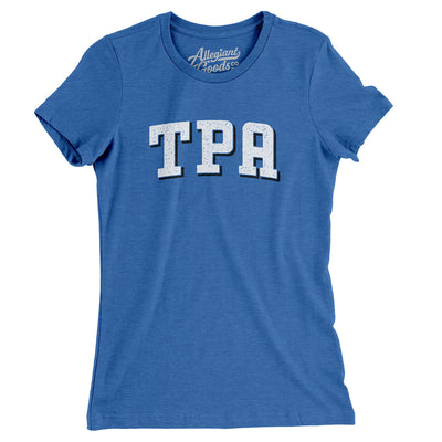 TPA Varsity Women's T-Shirt-Heather True Royal-Allegiant Goods Co. Vintage Sports Apparel